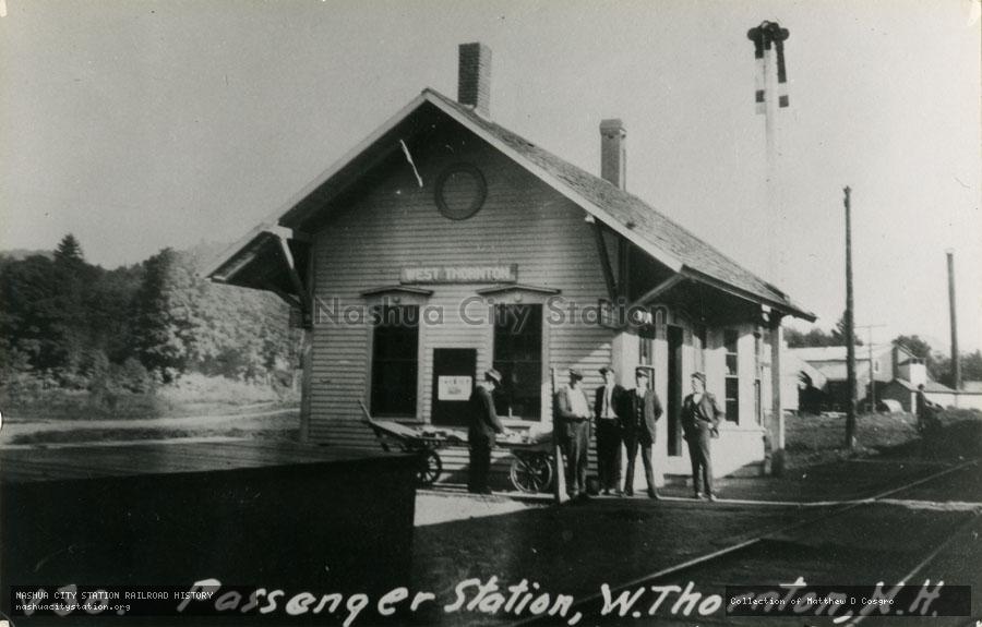 Postcard: Passenger Station, West Thornton, New Hampshire